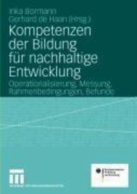 Produktbild: Kompetenzen der Bildung f&uuml;r nachhaltige Entwicklung