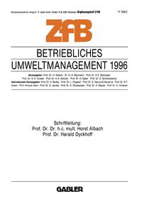 Produktbild: Betriebliches Umweltmanagement 1996