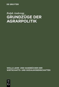Produktbild: Grundz&uuml;ge der Agrarpolitik