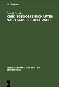 Produktbild: Kreditgenossenschaften nach Schulze-Delitzsch