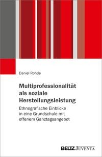 Produktbild: Multiprofessionalit&auml;t als soziale Herstellungsleistung