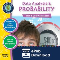 Produktbild: Data Analysis & Probability - Task & Drill Sheets Gr. 6-8