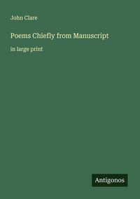 Produktbild: Poems Chiefly from Manuscript