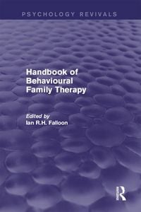 Produktbild: Handbook of Behavioural Family Therapy