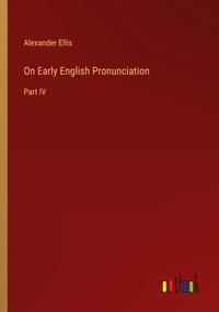Produktbild: On Early English Pronunciation