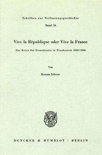 Produktbild: Vive la R&eacute;publique oder Vive la France.