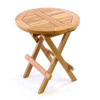 Produktbild: Beistelltisch Blumen Hocker Tisch klappbar Teak