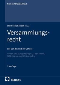 Produktbild: Versammlungsrecht des Bundes und der L&auml;nder