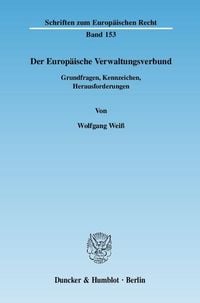 Produktbild: Der Europ&auml;ische Verwaltungsverbund.