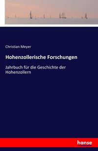 Produktbild: Hohenzollerische Forschungen