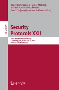 Produktbild: Security Protocols XXII