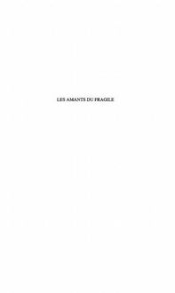 Produktbild: Amants du fragile les
