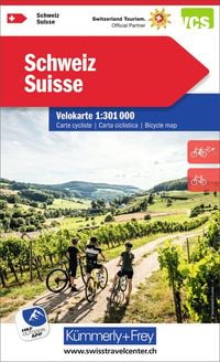 Produktbild: K&uuml;mmerly+Frey Velokarte Schweiz 1:301.000