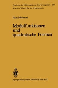 Produktbild: Modulfunktionen und quadratische Formen