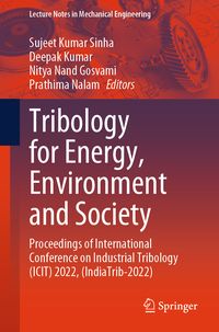Produktbild: Tribology for Energy, Environment and Society