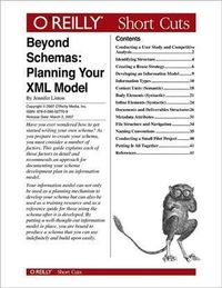 Produktbild: Beyond Schemas: Planning Your XML Model
