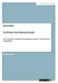 Produktbild: Goffman: Interaktionsrituale