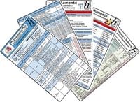 Produktbild: Medikamenten Karten-Set 2025 - Notfallmedikamente, Analgesie & Sedierung, Inkompatibilit&auml;ten intraven&ouml;ser Medikamente, Medikamente - Haltbarkeit nach Anbruch