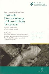 Bild vom Artikel Nationale Strafverfolgung völkerrechtlicher Verbrechen - National Prosecution of International Crimes. vom Autor Anke Biehler