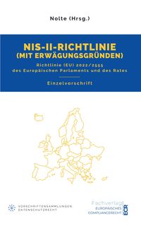 Produktbild: NIS-II-Richtlinie mit Erw&auml;gungsgr&uuml;nden
