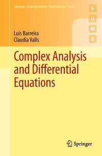 Produktbild: Complex Analysis and Differential Equations