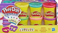Bild vom Artikel Hasbro A5417EU8 - Play-Doh, Glitzerknete, 6er-Pack Knete in 56g-Dosen vom Autor 
