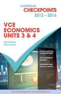 Produktbild: Cambridge Checkpoints VCE Economics Units 3 and 4 2012-16