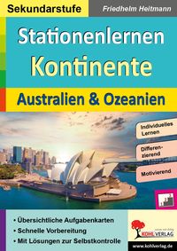 Produktbild: Stationenlernen Kontinente / Australien und Ozeanien