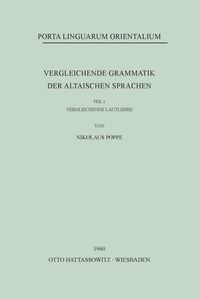 Produktbild: Vergleichende Grammatik der altaischen Sprachen