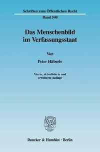 Produktbild: Das Menschenbild im Verfassungsstaat.