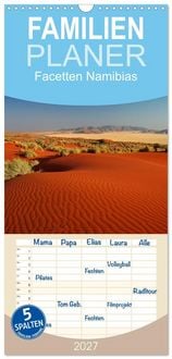 Produktbild: Familienplaner 2027 - Facetten Namibias mit 5 Spalten (Wandkalender, 21 x 45 cm) CALVENDO