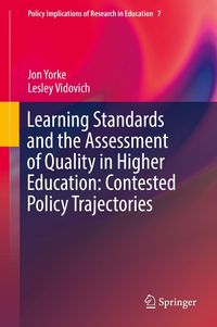 Produktbild: Learning Standards and the Assessment of Quality in Higher Education: Contested Policy Trajectories