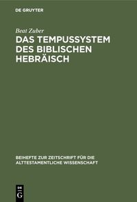 Produktbild: Das Tempussystem des biblischen Hebr&auml;isch