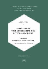 Produktbild: Vorlesungen &Uuml;ber Differential- und Integralrechnung