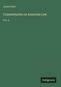 Produktbild: Commentaries on American Law