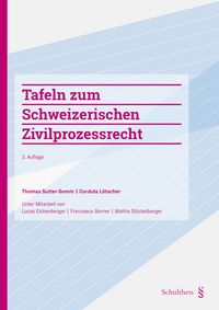 Produktbild: Tafeln zum Schweizerischen Zivilprozessrecht