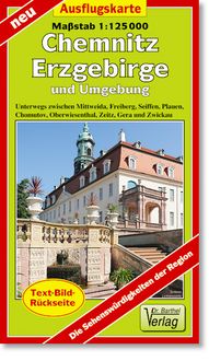 Produktbild: Ausflugskarte Chemnitz, Erzgebirge und Umgebung