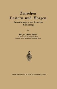 Produktbild: Zwischen Gestern und Morgen
