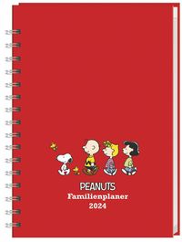 Bild vom Artikel Peanuts Familienplaner Buch A5 2024. Familienkalender mit 5 Spalten. Liebevoll illustrierter Buch-Kalender mit Einstecktasche und Schulferien. Terminp vom Autor 