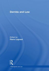 Produktbild: Derrida and Law
