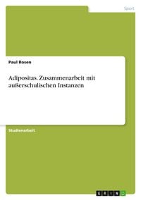 Produktbild: Adipositas. Zusammenarbeit mit au&szlig;erschulischen Instanzen