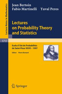 Produktbild: Lectures on Probability Theory and Statistics