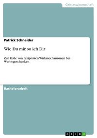 Produktbild: Wie Du mir, so ich Dir