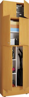Produktbild: Holz Besenschrank Staubsauger Putzschrank Lona SA