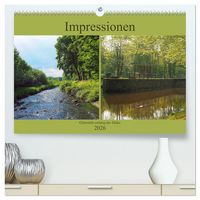 Produktbild: Impressionen - G&uuml;tersloh entlang der Dalke (hochwertiger Premium Wandkalender 2026 DIN A2 quer), Kunstdruck in Hochglanz