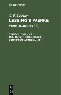 Produktbild: Theologische Schriften, Abtheilung 1