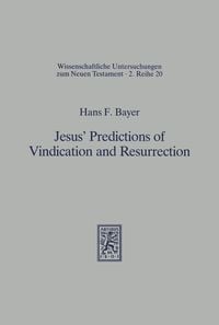 Produktbild: Jesus' Predictions of Vindication and Resurrection