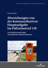 Produktbild: Abweichungen von der kommunikativen Hauptaufgabe im Polizeinotruf 110