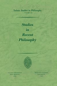 Produktbild: Studies in Recent Philosophy