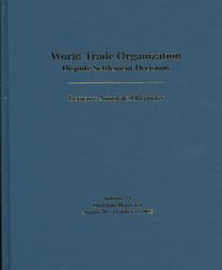 Produktbild: Bernan Press: World Trade Organization Dispute Settlement De